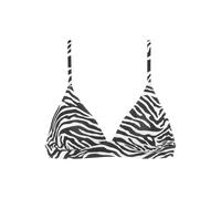 VENICE BEACH Triangel-Bikini-Top Damen schwarz-weiß Gr.36 Cup C/D