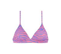 Triangel-Bikini-Top VENICE BEACH "Fjella" Gr. 32, Cup A/B, bunt (violett, koralle) Damen Bikini-Oberteile (99060733-32) violett, koralle