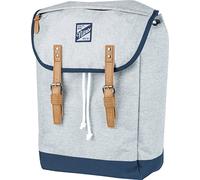 Venice Urbaner Freizeit Damen Herren Rucksack Im Retro Look Mit Gepolstertem 15'' Laptop Fach Schulrucksack Wanderrucksack Streetpack, Morning Mist, 28L