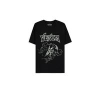 Venom (Marvel) Stencil T-Shirt schwarz in XXL