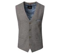 Venti Anzugweste uni Beige 52