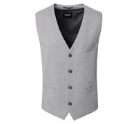 Venti Anzugweste uni Herren Größe 52 Grau 69% Polyester, 29% Viskose, 2% Elasthan (700 silber)