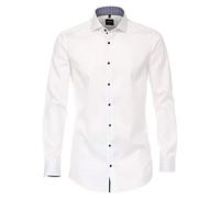 Venti - Body Fit - Bügelleichtes Herren Langarm Hemd (103522800), Größe:38, Farbe:Weiß (000)
