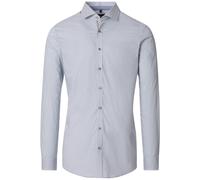 Venti Body Fit Hemd blau, Bedruckt