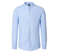 Businesshemd VENTI "VENTI Businesshemd uni", Herren, Gr. 43, Normalgrößen, blau, 100% Baumwolle, unifarben, sehr figurbetont, Hemden (55138721-43) blau