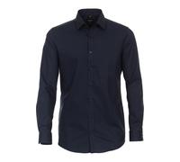 Venti Body Fit Hemd blau, Einfarbig