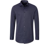 Businesshemd VENTI "VENTI Businesshemd uni", Herren, Gr. 38, Normalgrößen, blau (dunkelblau), 60% Baumwolle, 40% Polyester, unifarben, sehr figurbetont, Hemden (30427746-38) dunkelblau