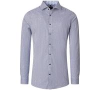 Venti Body Fit Hemd blau, Gestreift