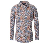 Venti Body Fit Hemd orange, Bedruckt