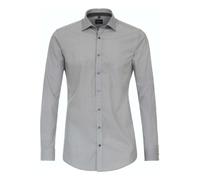 Venti Body Fit Hemd schwarz, Bedruckt