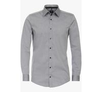 Venti Body Fit Hemd silber, Faux-uni