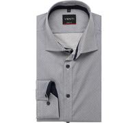Businesshemd VENTI "VENTI Businesshemd extra langer Arm 72cm uni", Herren, Gr. 40, Normalgrößen, grau (braun), 97% Baumwolle, 3% Elasthan, unifarben, sehr figurbetont, Hemden (61169112-40) braun