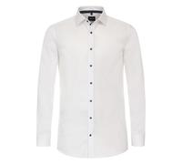 Venti Body Fit Hemd weiss, Faux-uni