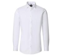 Businesshemd VENTI "VENTI Businesshemd uni", Herren, Gr. 42, Normalgrößen, weiß, 100% Baumwolle, unifarben, sehr figurbetont, Hemden (42113316-42) weiß