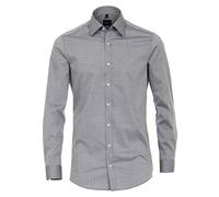 Venti - Body Fit - Herren Hemd unifarben mit Kent-Kragen (001420)