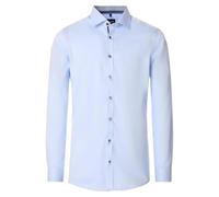 Venti - Body Fit - Herren Langarm Hemd (103522600), Größe:43, Farbe:Blau (102)