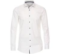 Venti - Body Fit - Herren Langarm Hemd (123955600), Größe:42, Farbe:Weiß (000)