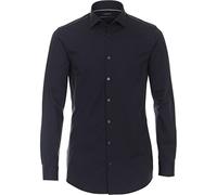 Venti Jerseyflex Body Fit Jerseyhemd navy, Einfarbig