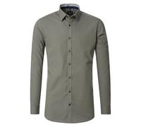 Venti - Body Fit - Herren Langarm Hemd (134024500), Größe:43, Farbe:Grün (300)