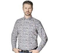 Venti Modern Fit Hemd silber, Blumen