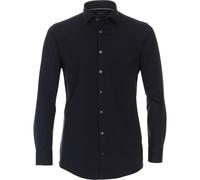 Venti Jerseyflex Modern Fit Jerseyhemd navy, Einfarbig