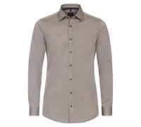 Venti Businesshemd Uni Body Fit Hellbraun 38