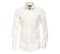Venti Businesshemd extra Langer Arm 69cm Uni Modern Fit Weißbeige 45