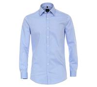 Venti Herrenhemd Body Fit Extra langer Arm 72 cm Blau Größe 39