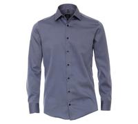 Venti Businesshemd extra Langer Arm 72cm Uni Modern Fit graues Dunkelblau 39