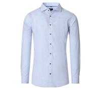 Venti Body Fit Hemd blau, Gestreift