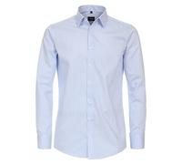 Venti Businesshemd gestreift Modern Fit Hellblau 39