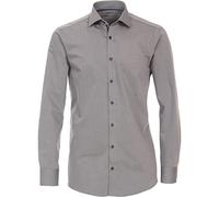 Venti Hyperflex Modern Fit Hemd grau, Einfarbig