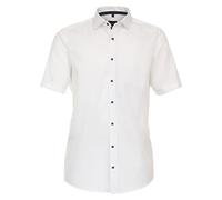 Venti Businesshemd Kurzarm Modern Fit 100% Baumwolle Uni Weiß Herren Gr. 42
