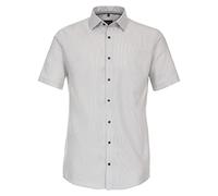 Venti Businesshemd Modern Fit Kurzarm – 100% Baumwolle – Hellgrau Gr. 43