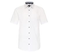 Venti Businesshemd Modern Fit Kurzarm Uni Weiß Größe 41