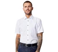 Venti Businesshemd Kurzarm Uni Modern Fit Weiß 38