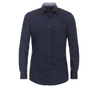 Venti Businesshemd Uni Body Fit Dunkelblau 41