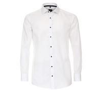 Venti Businesshemd Modern Fit Herren 100% Baumwolle Einfarbig Ecru
