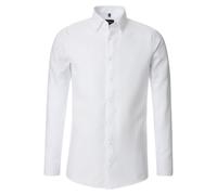 Venti Businesshemd Modern Fit schmal Herren 100% Baumwolle Weiß Gr. 41