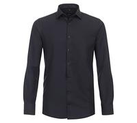 Venti Businesshemd Modern Fit Uni Schwarz Größe 40