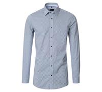 Venti Body Fit Hemd blau, Print
