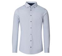 Venti Businesshemd Print Body Fit Blau 41