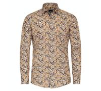 Venti Businesshemd Print Modern Fit Hellorange 43