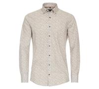 Businesshemd VENTI "VENTI Businesshemd Print", Herren, Gr. 43, Normalgrößen, orange, 100% Baumwolle, bedruckt, schmal, Hemden (31873047-43) orange