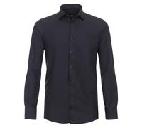 Venti Modern Fit Hemd schwarz, Gemustert