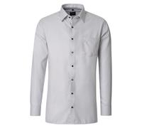 Venti Herren Businesshemd uni Modern Fit, grau, 38 Hellgrau