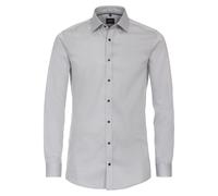 Venti Body Fit Hemd silber, Faux-uni