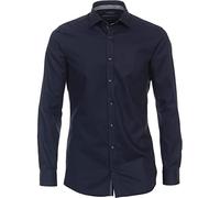 Venti - Body Fit - Herren Langarm Hemd (123955600), Größe:42, Farbe:Blau (116)