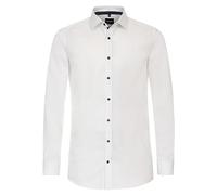 Venti Body Fit Hemd weiss, Faux-uni