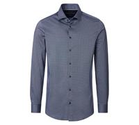 Businesshemd VENTI "VENTI Businesshemd uni", Herren, Gr. 42, Normalgrößen, blau, 100% Baumwolle, unifarben, sehr figurbetont, Hemden (37219410-42) blau